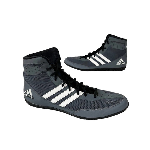 adidas Shoes Adidas M2 Wrestling Shoes Mens 1 Gray White Lace Up